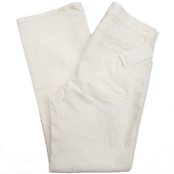 Karen Kane Off White Cropped Straight Leg Jeans Size 10 - Picture 3 of 9